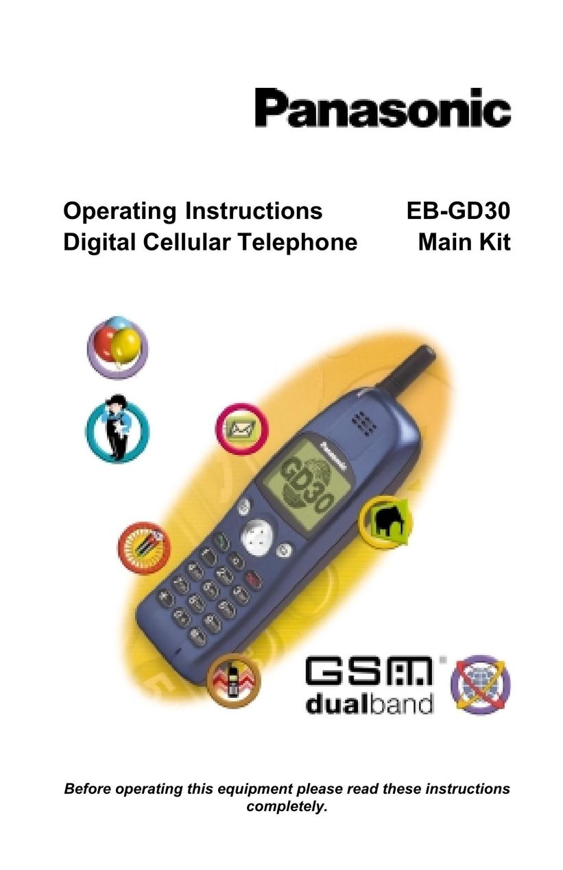 Panasonic EB-GD30 Cell Phone User Manual