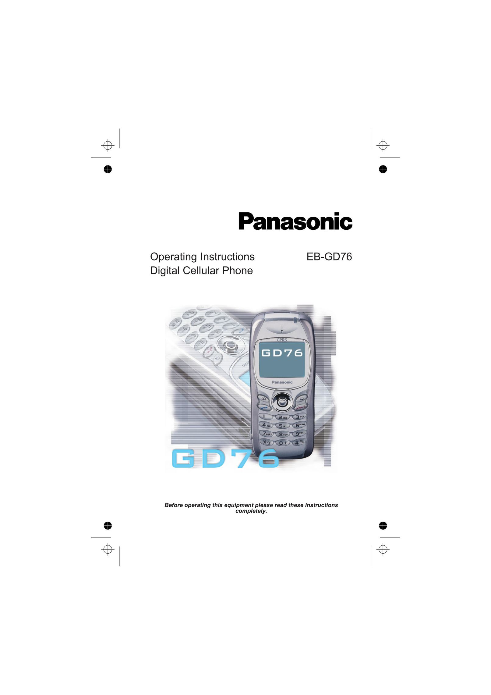 Panasonic EB-GD76 Cell Phone User Manual