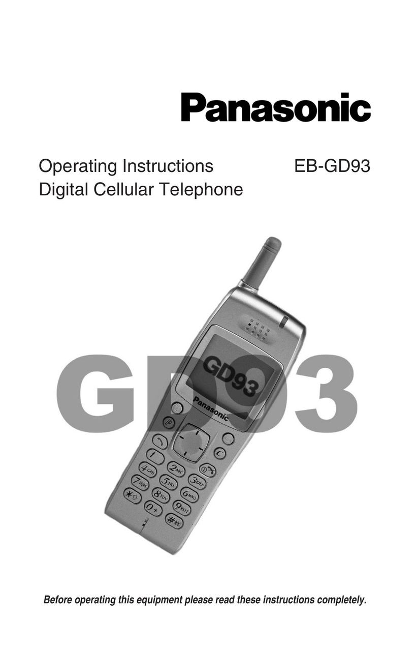 Panasonic EB-GD93 Cell Phone User Manual