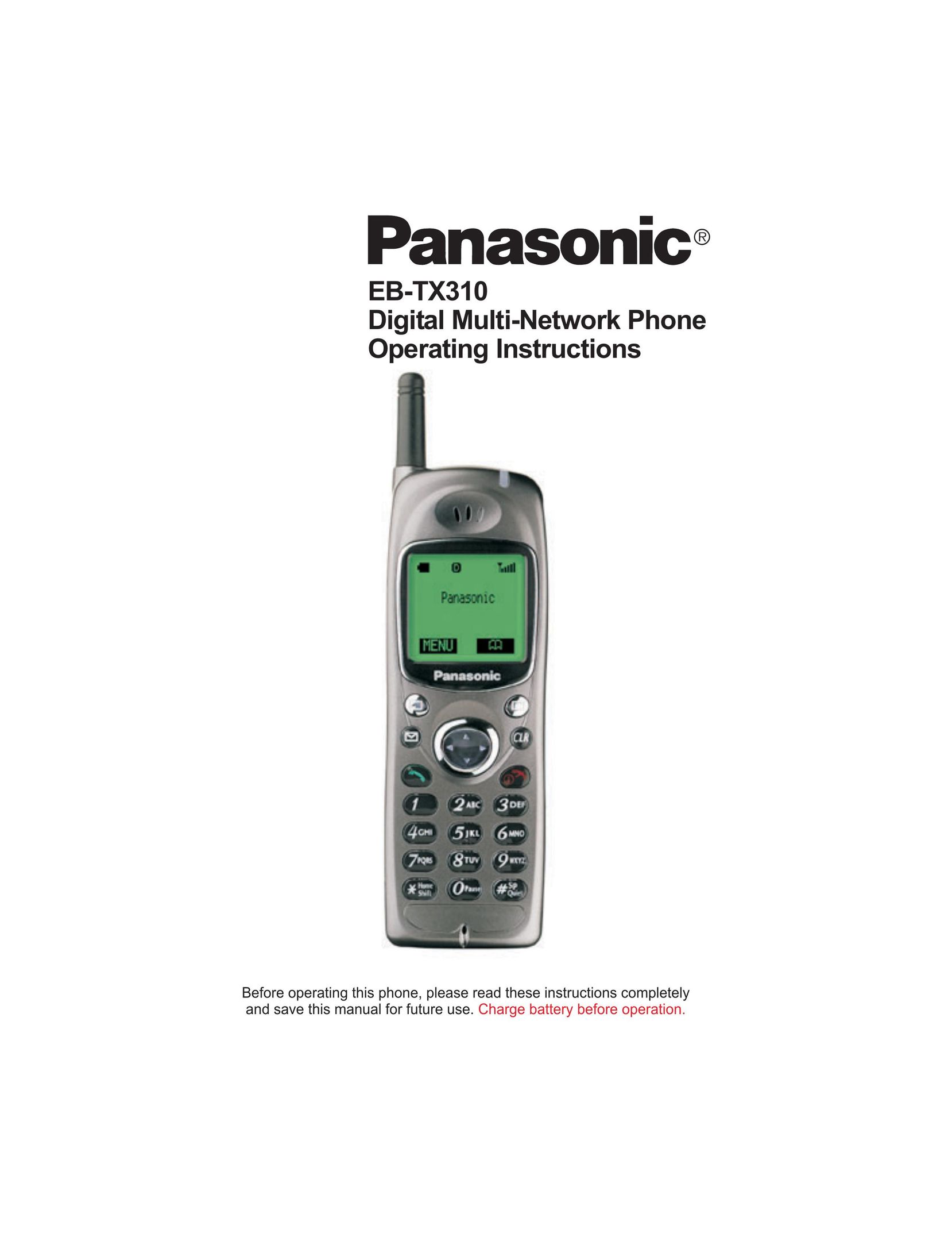 Panasonic EB-TX310 Cell Phone User Manual