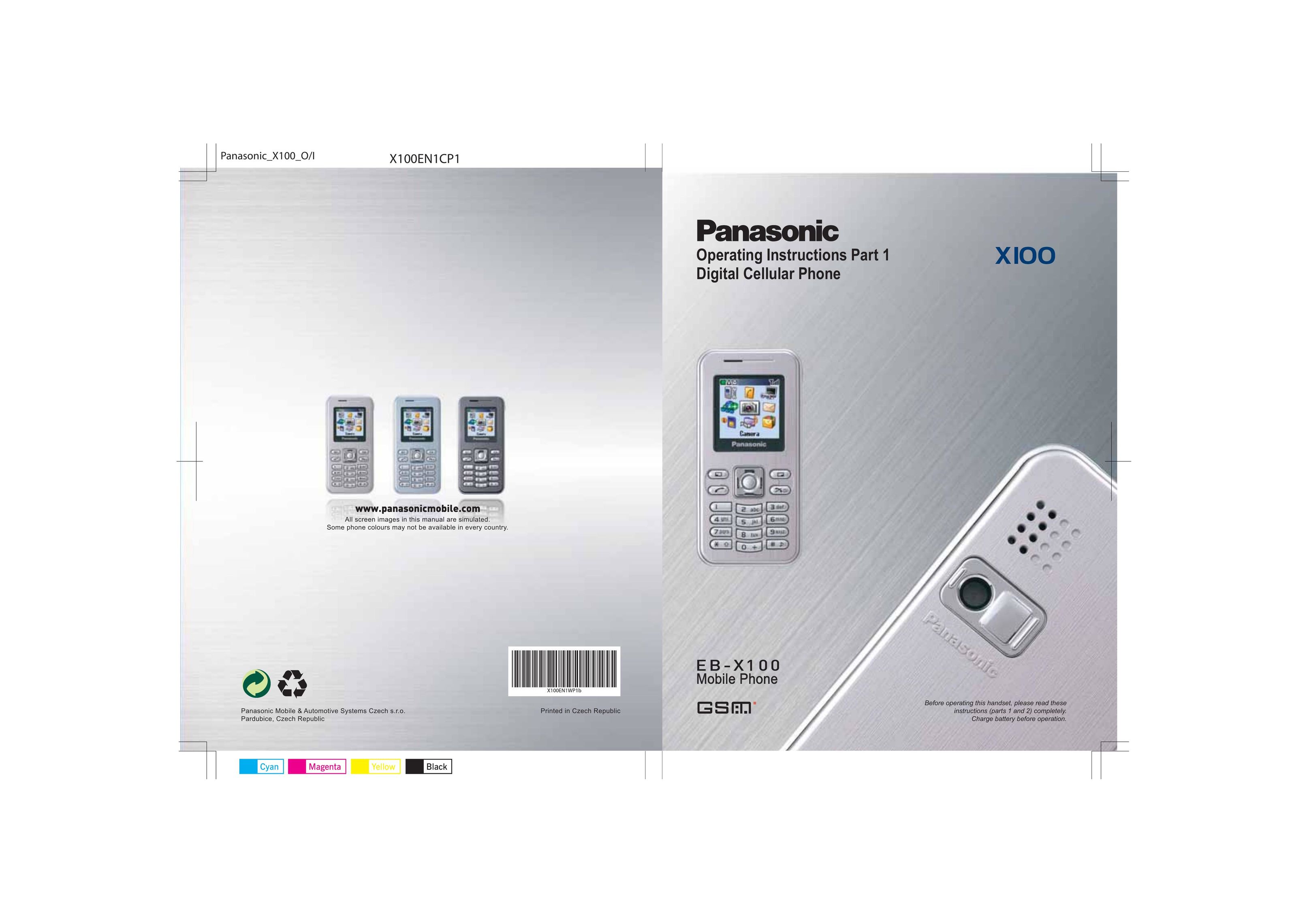 Panasonic EB-X100 Cell Phone User Manual