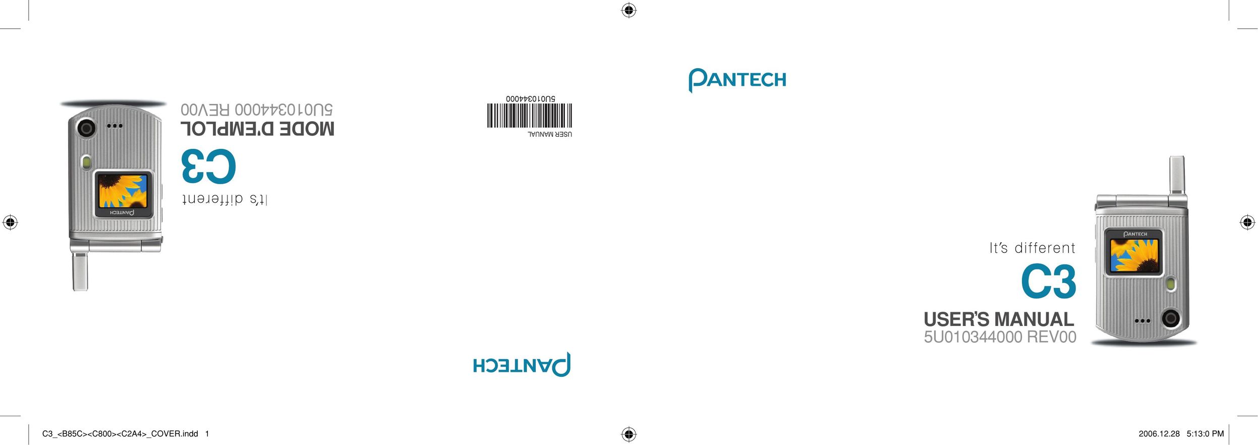 Pantech 5U010344000REV00 Cell Phone User Manual