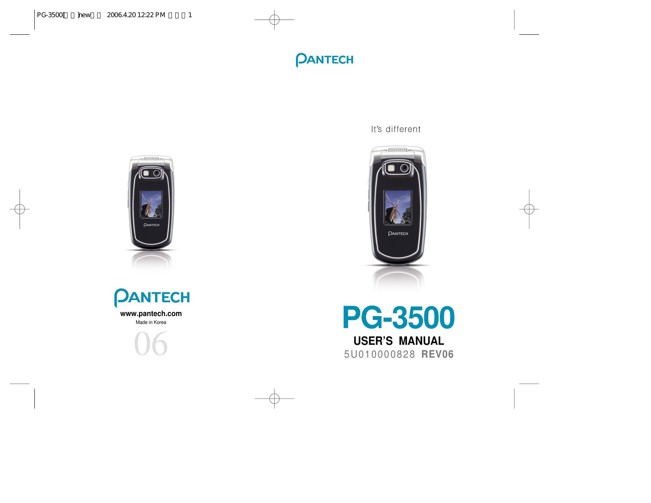 Pantech PG-3500 Cell Phone User Manual