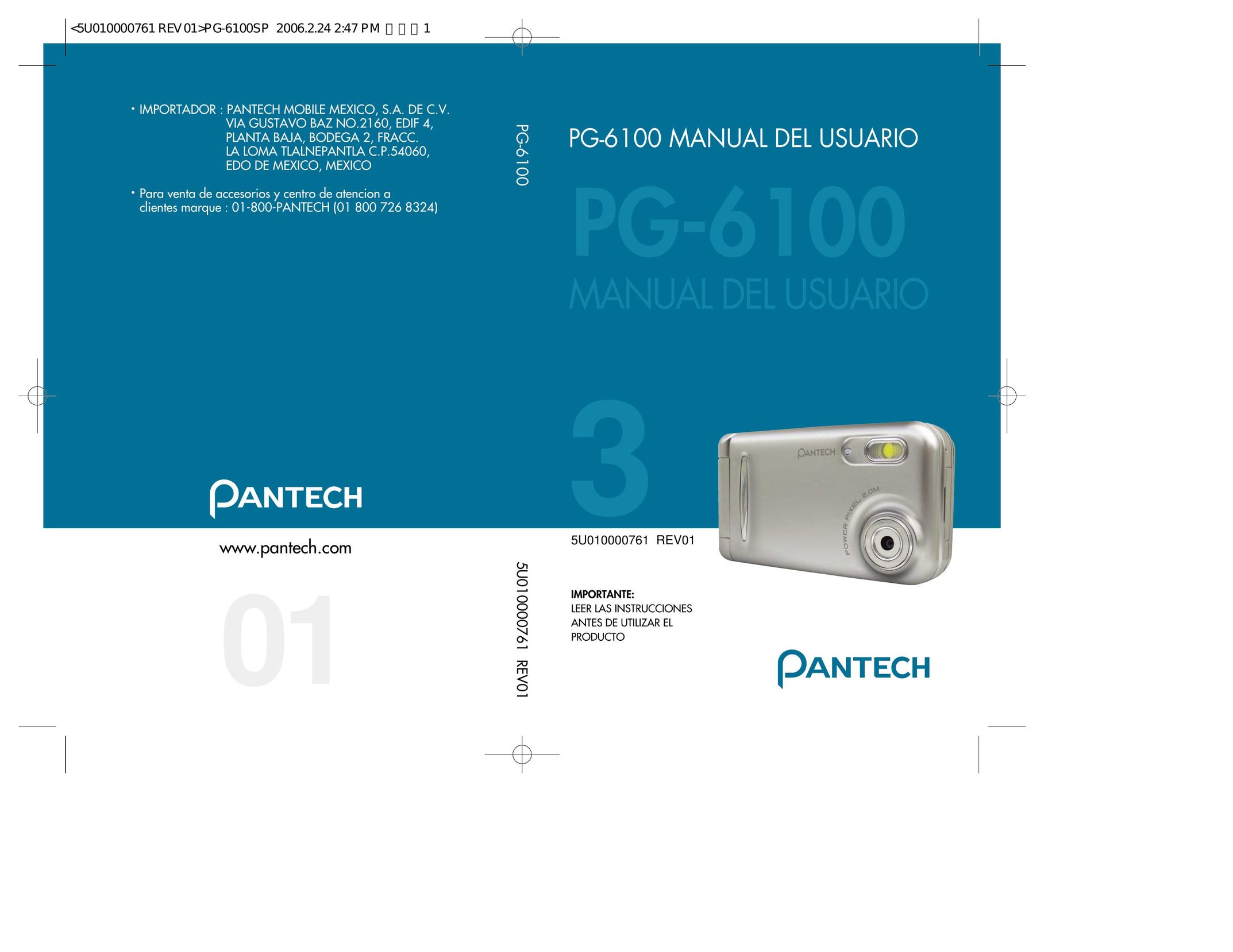Pantech PG-6100 Cell Phone User Manual