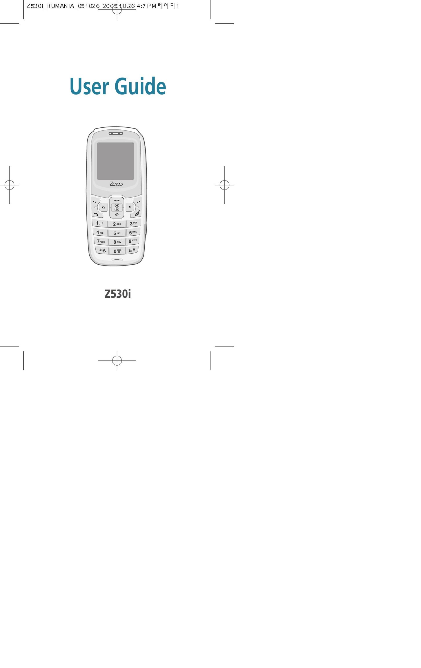 Pantech Z530i Cell Phone User Manual