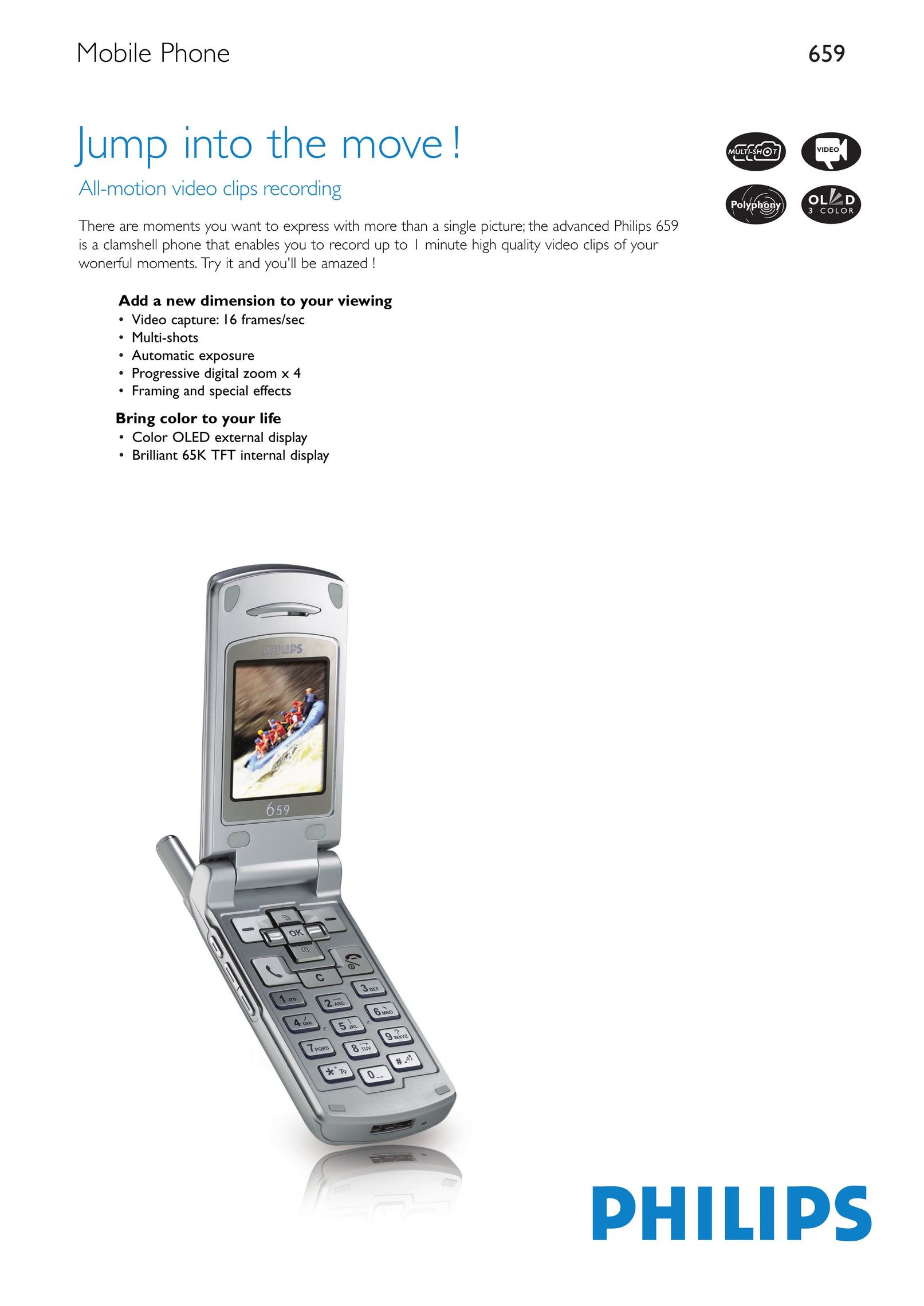 Philips 659 Cell Phone User Manual