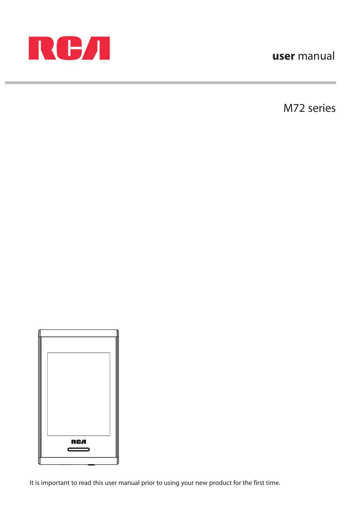 RCA M72 Cell Phone User Manual