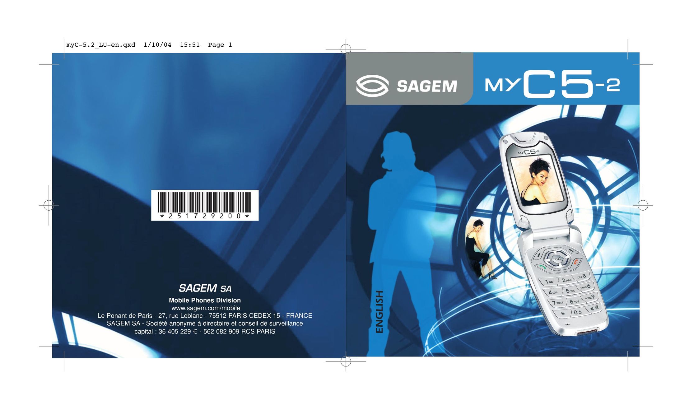 Sagem myC5-2 Cell Phone User Manual
