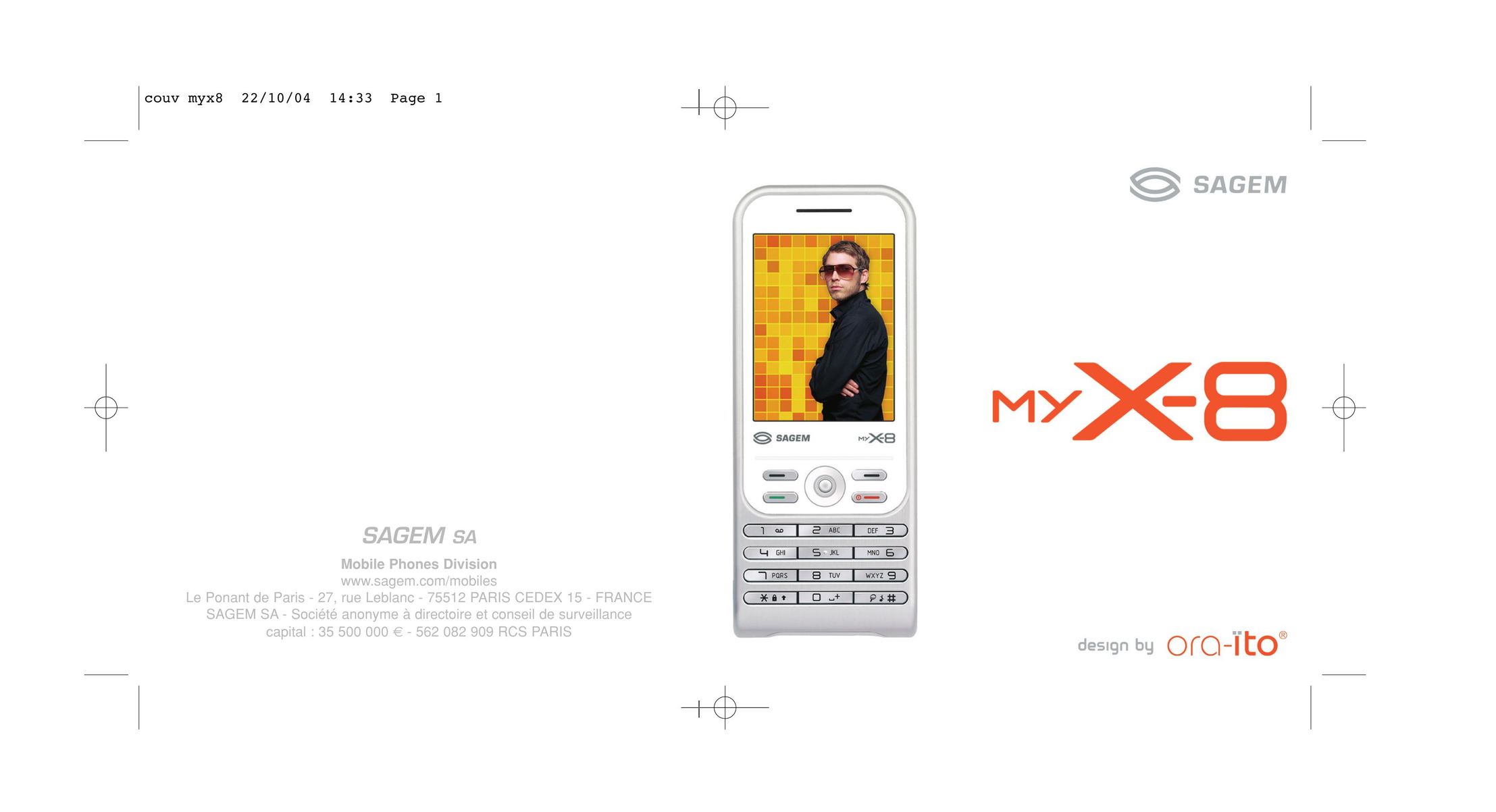 Sagem MyX-8 Cell Phone User Manual