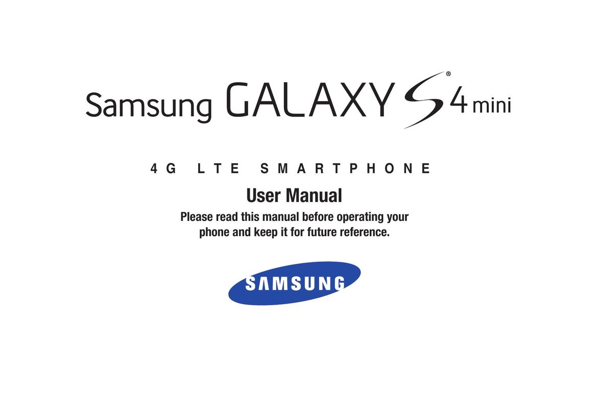 Samsung 4G Cell Phone User Manual