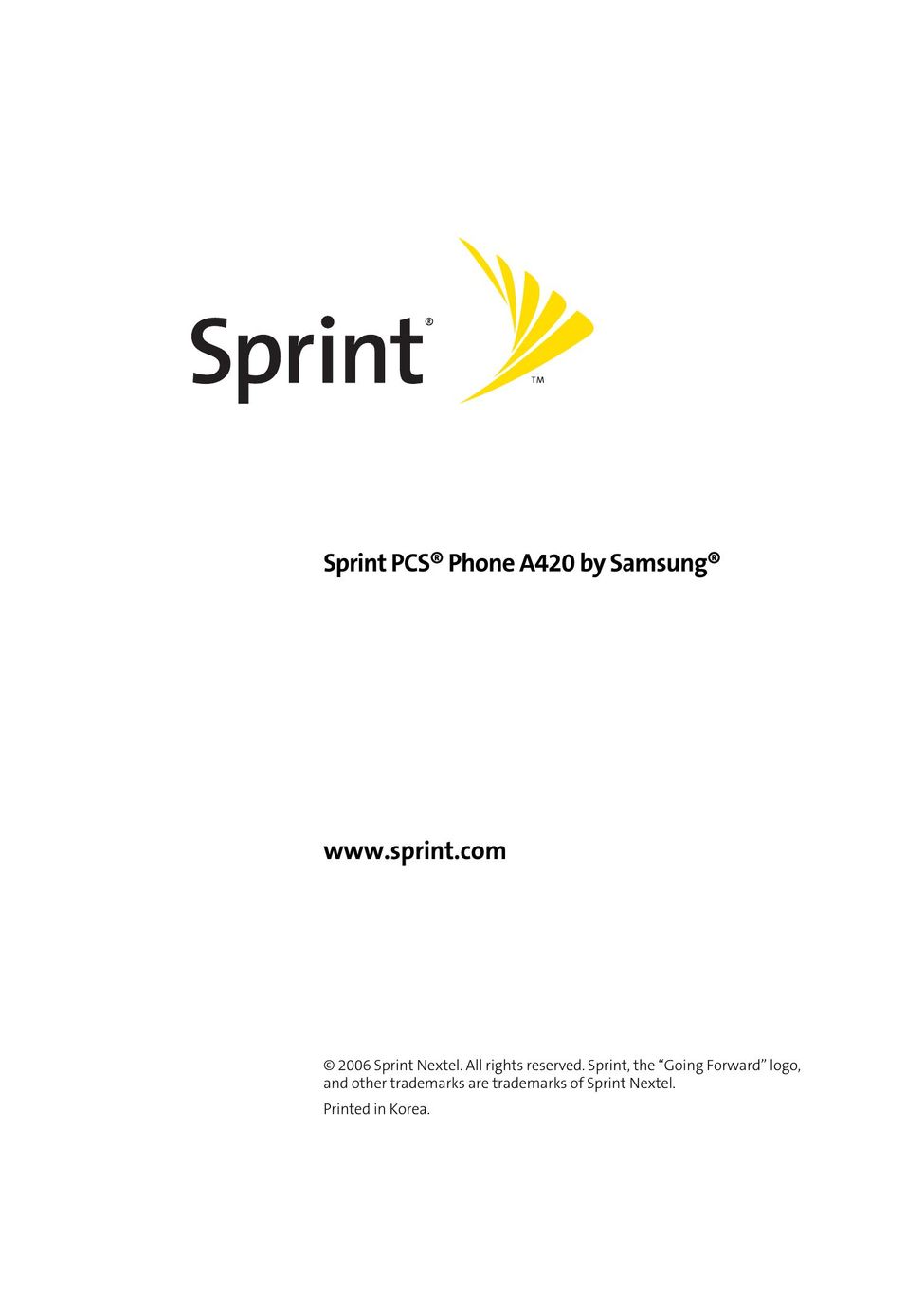 Samsung A420 Cell Phone User Manual