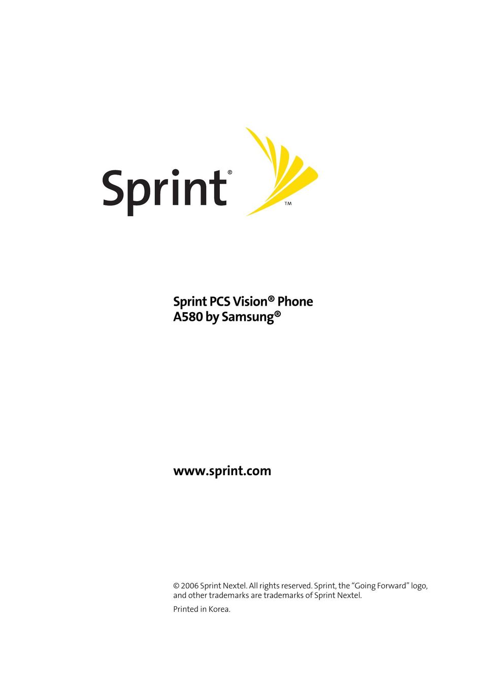 Samsung A580 Cell Phone User Manual