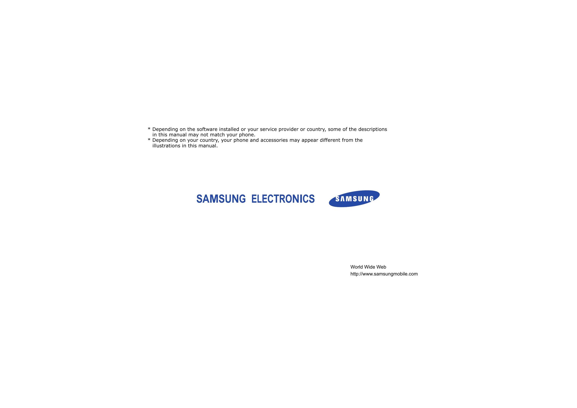 Samsung A920 Cell Phone User Manual