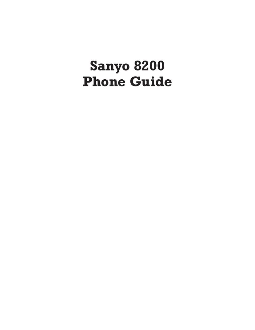 Sanyo 8200 Cell Phone User Manual