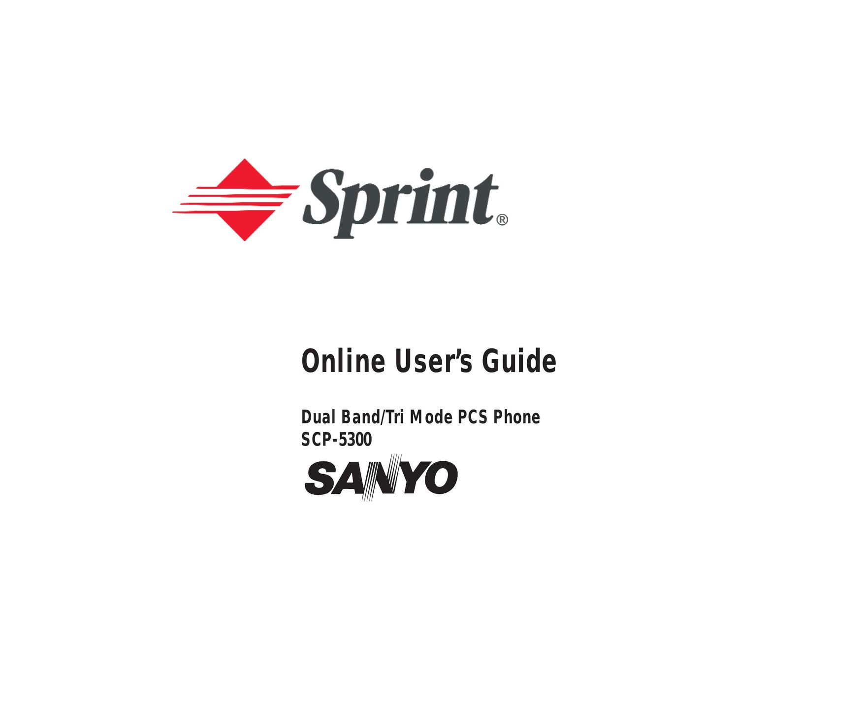 Sanyo SCP 5300 Cell Phone User Manual