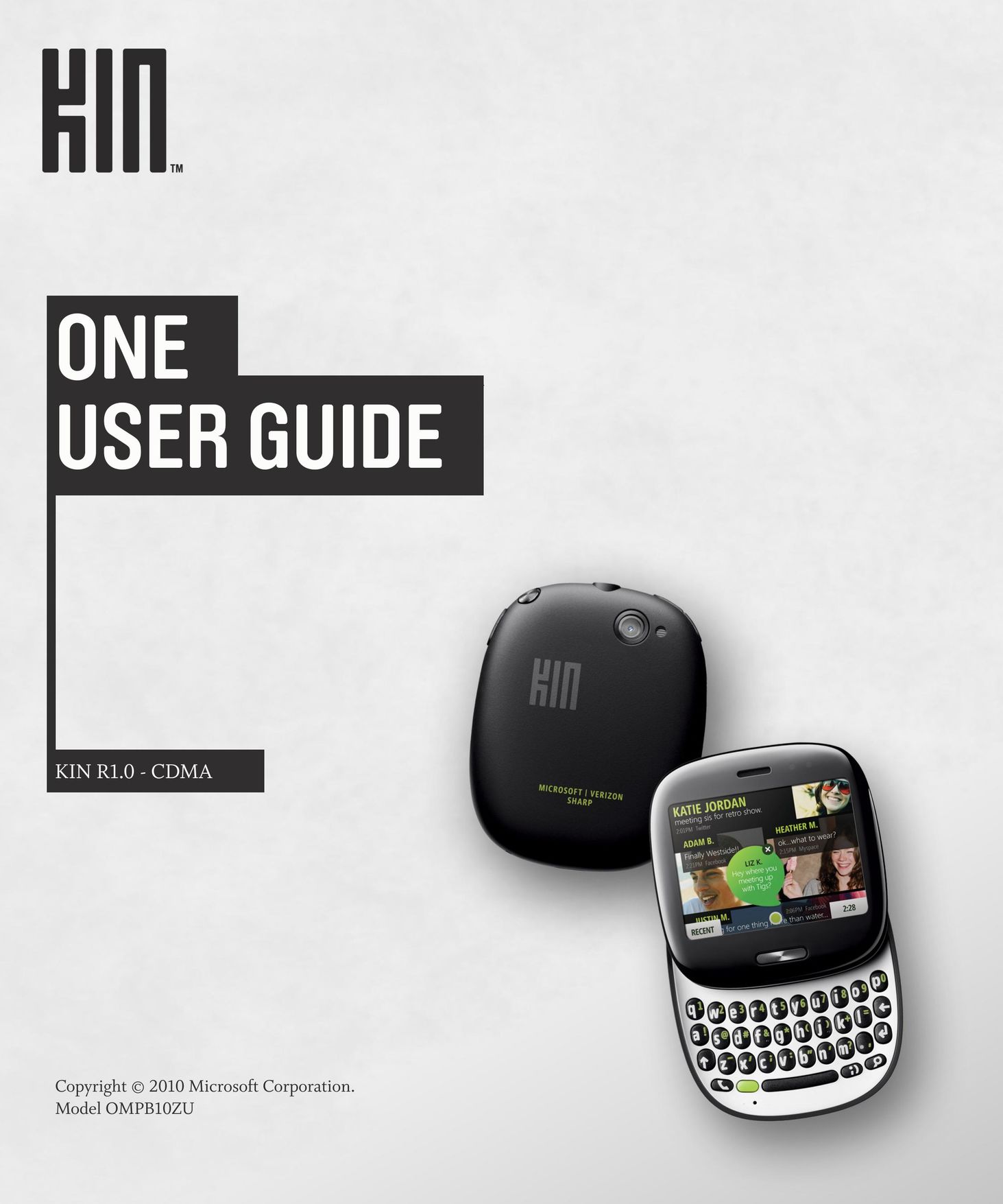 Sharp OMPB10ZU Cell Phone User Manual