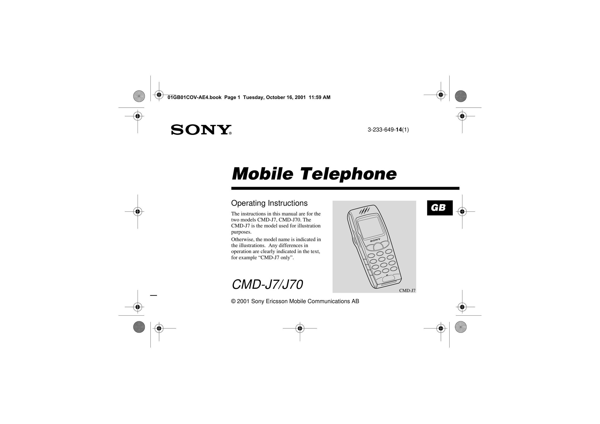 Sony Ericsson CMD-J7 Cell Phone User Manual