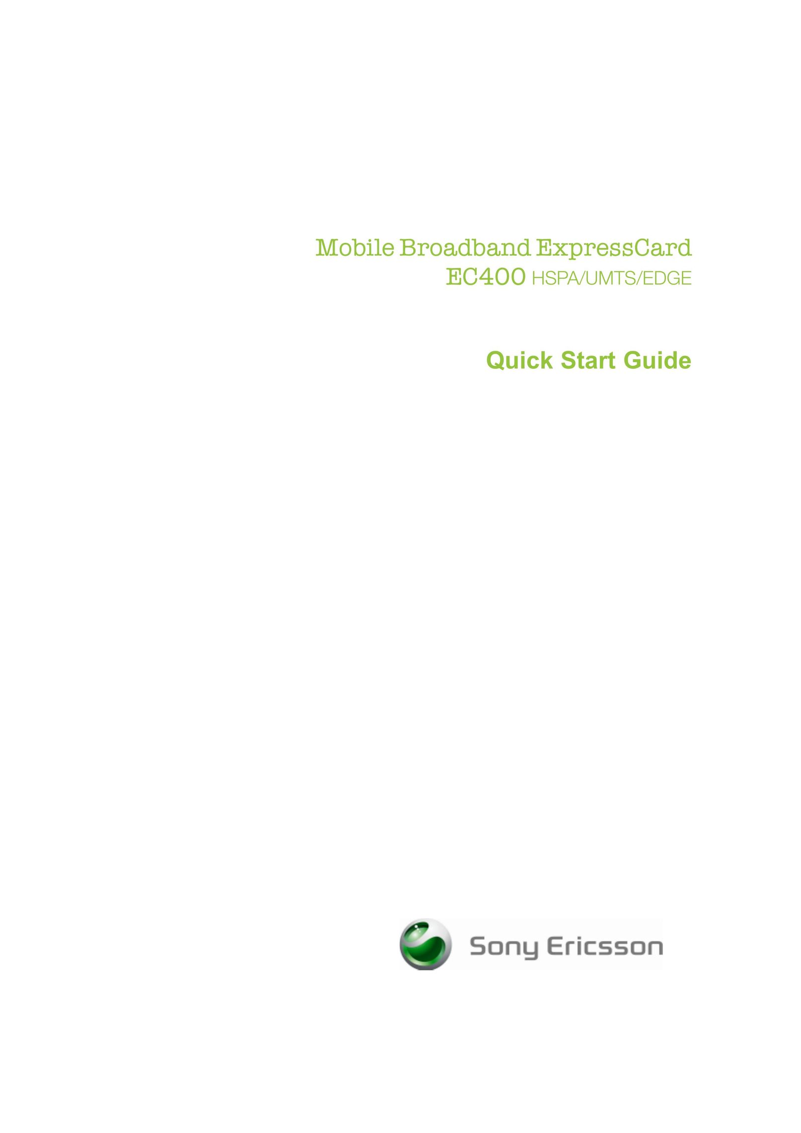 Sony Ericsson EC400 Cell Phone User Manual