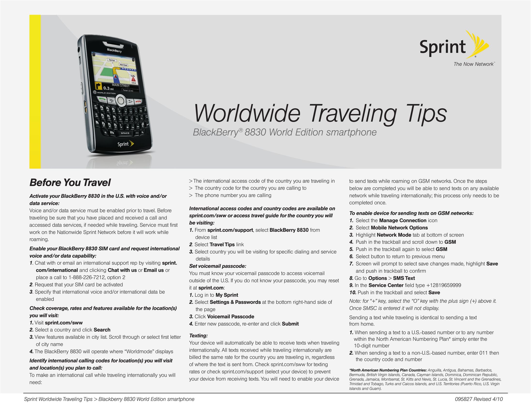 Sprint Nextel 8830 Cell Phone User Manual