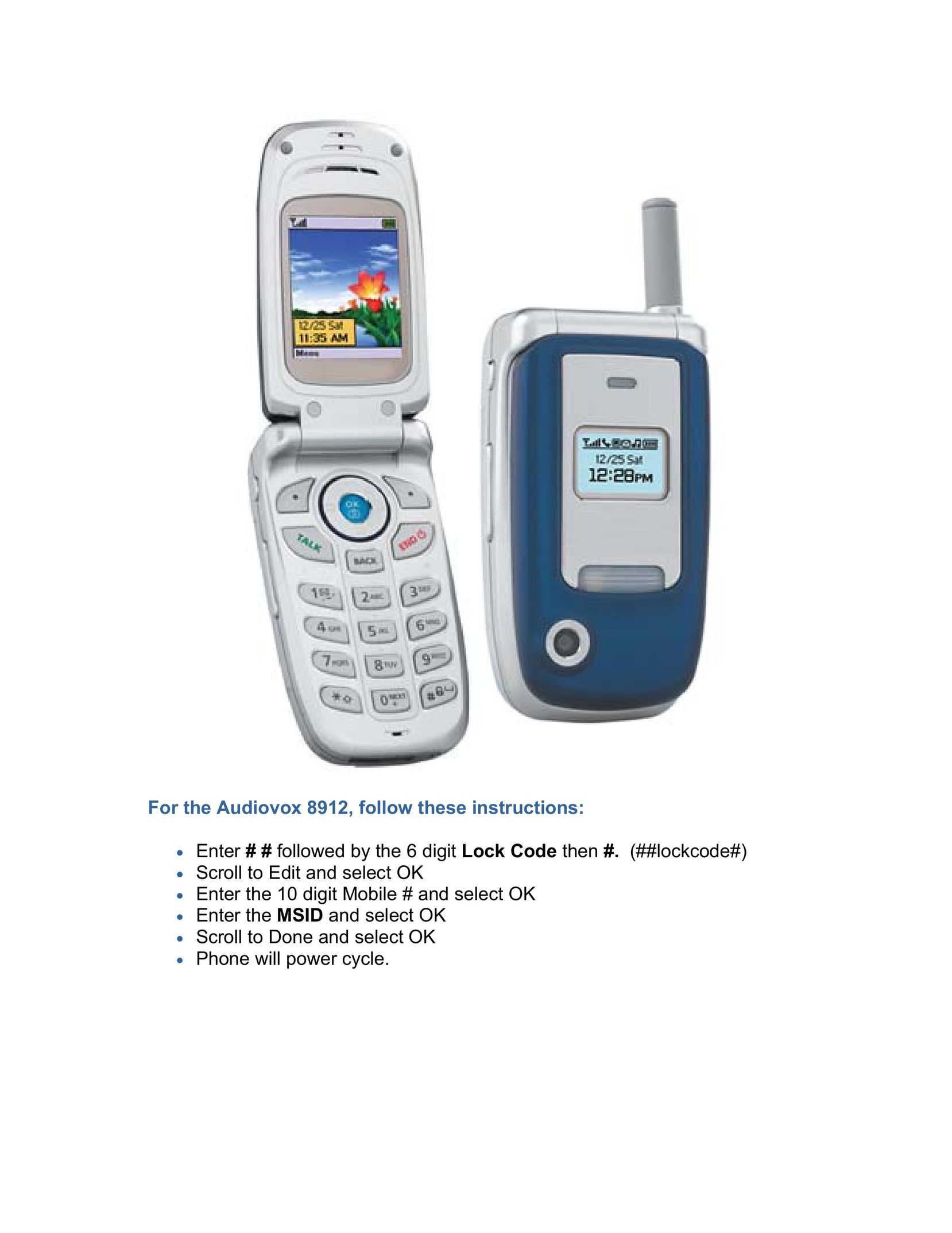 Sprint Nextel 8912 Cell Phone User Manual