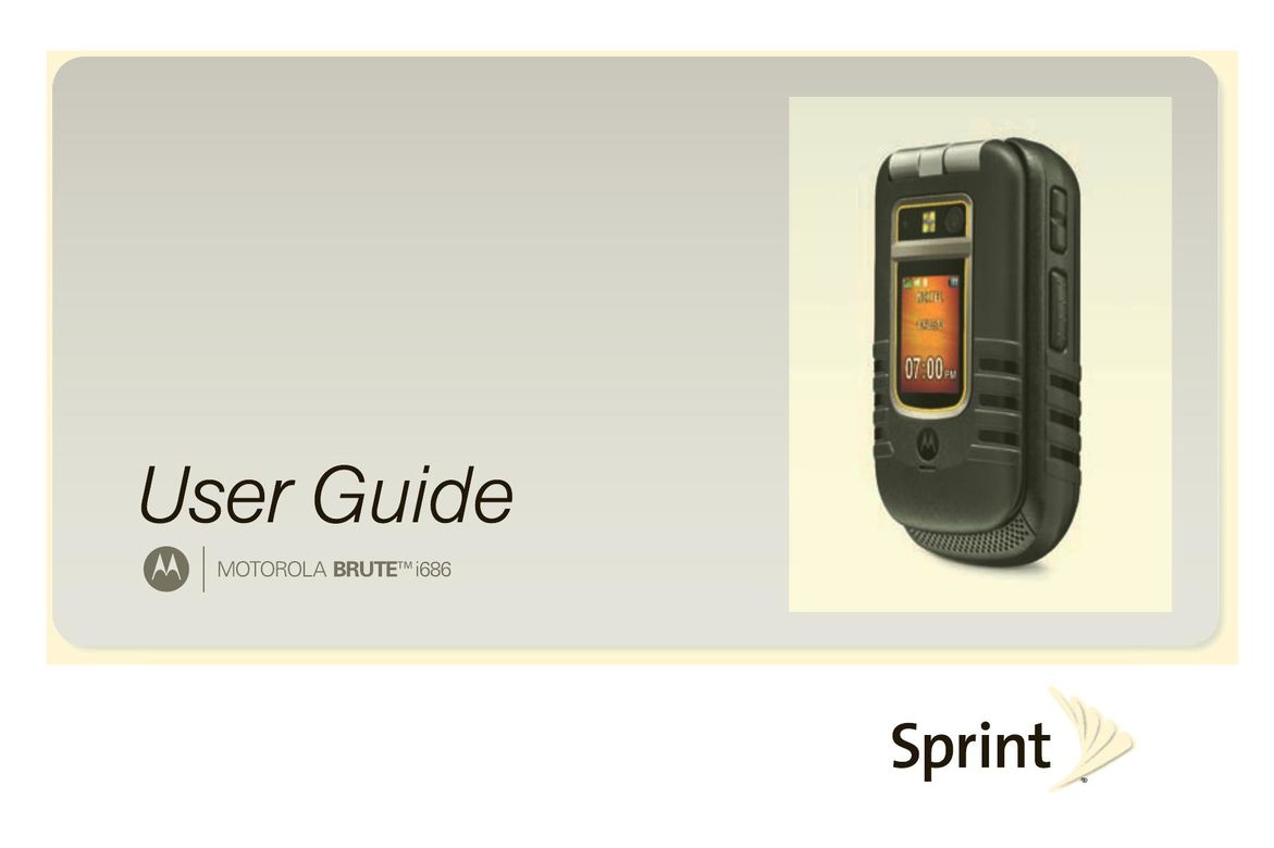 Sprint Nextel I686 Cell Phone User Manual