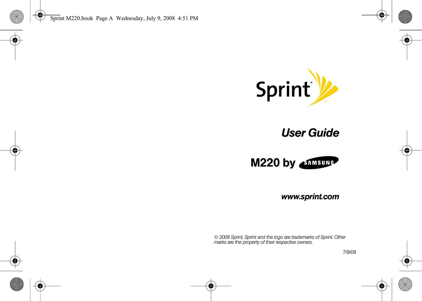 Sprint Nextel M220 Cell Phone User Manual