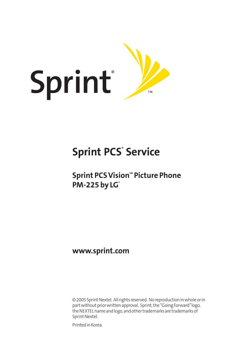 Sprint Nextel PM-225 Cell Phone User Manual