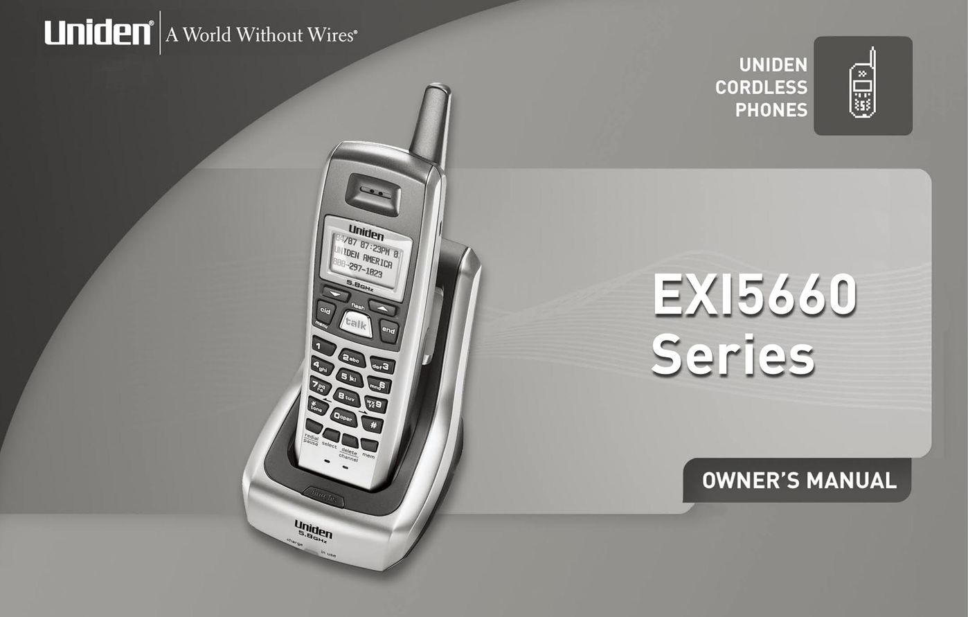 Uniden EXI5660 Series Cell Phone User Manual