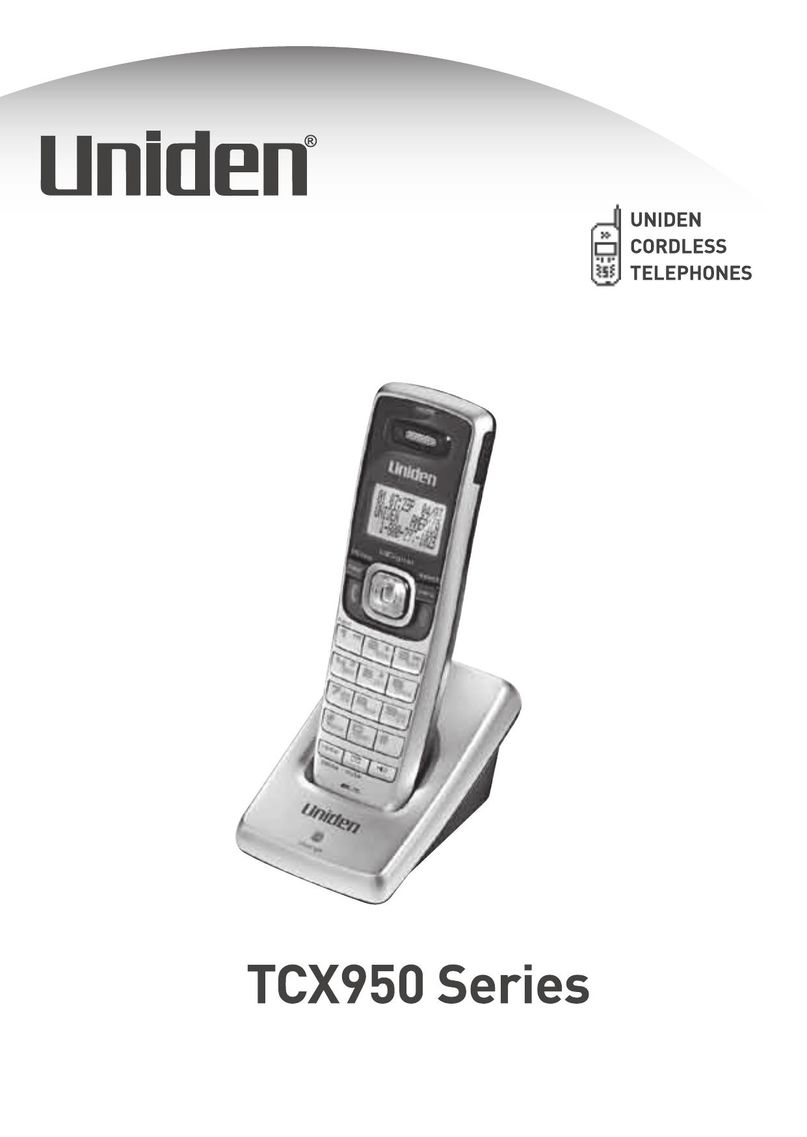Uniden TCX950 Cell Phone User Manual