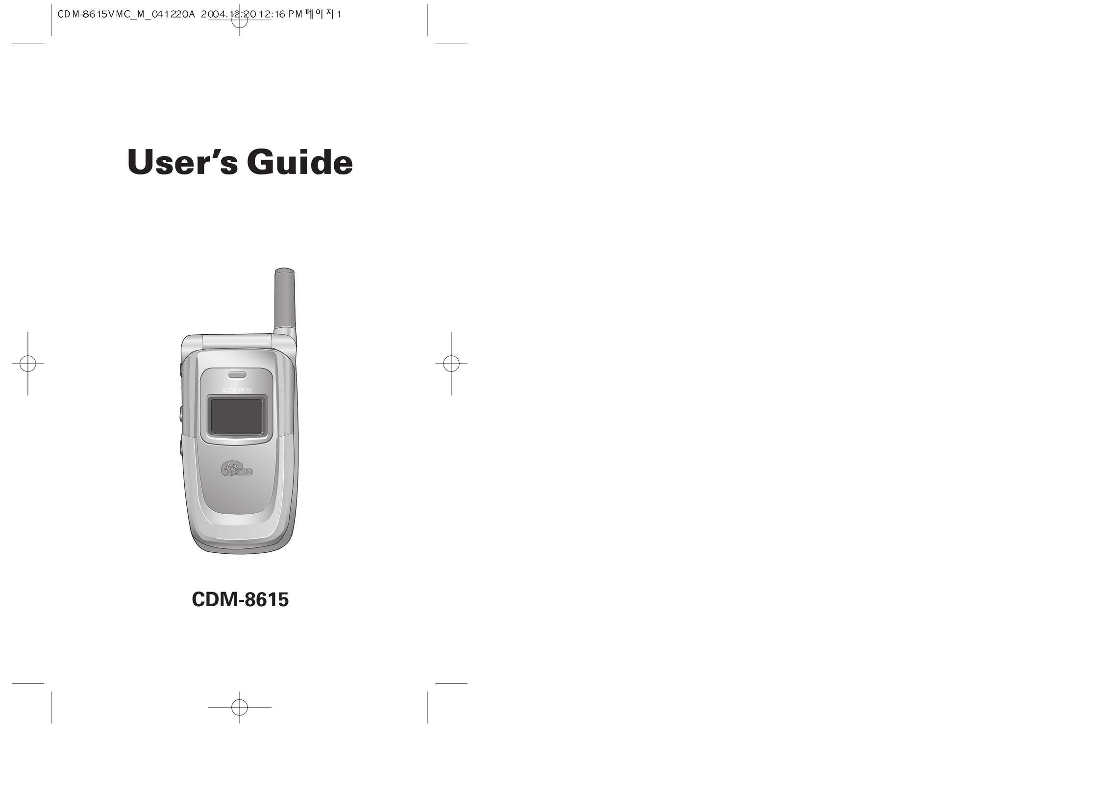 UTStarcom CDM-8615 Cell Phone User Manual