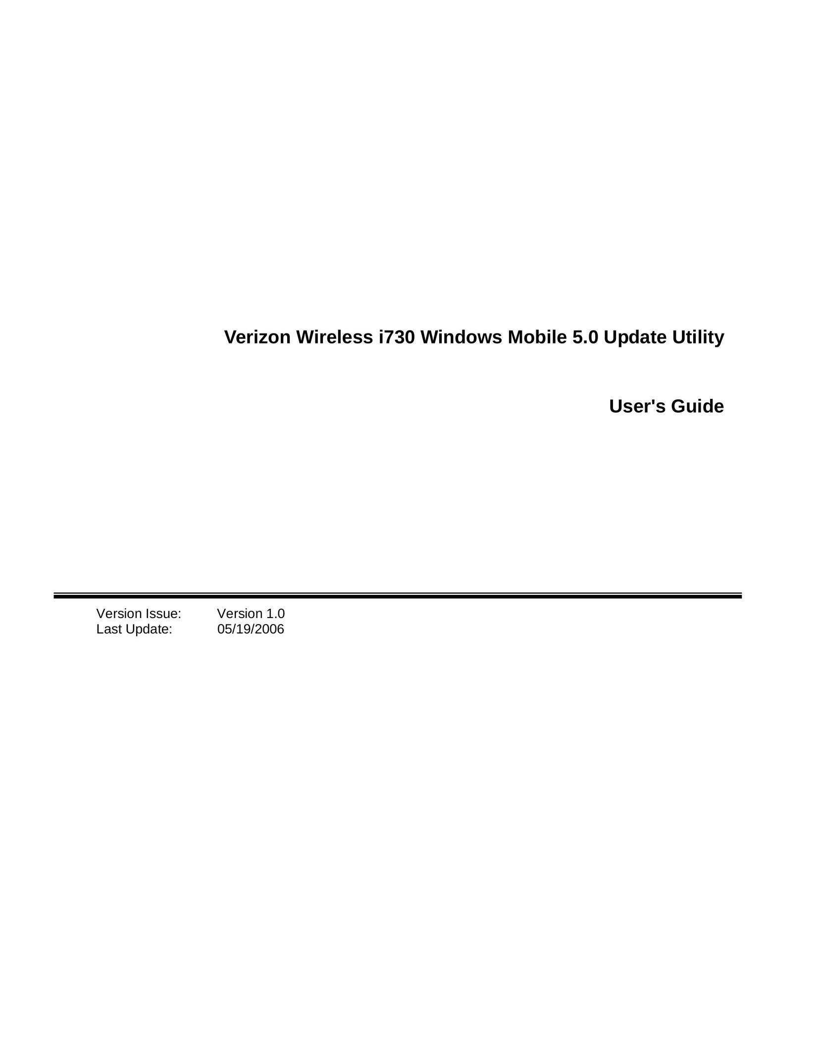 Verizon I730 Cell Phone User Manual