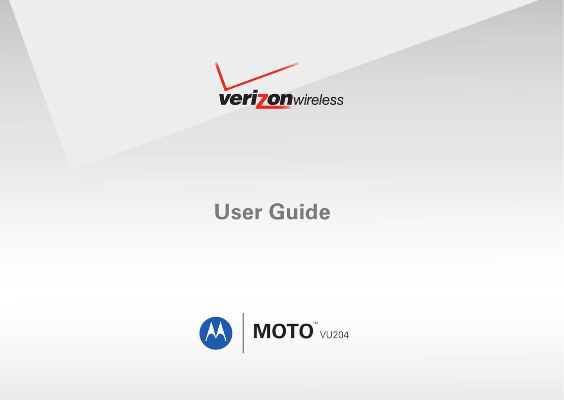 Verizon VU204 Cell Phone User Manual