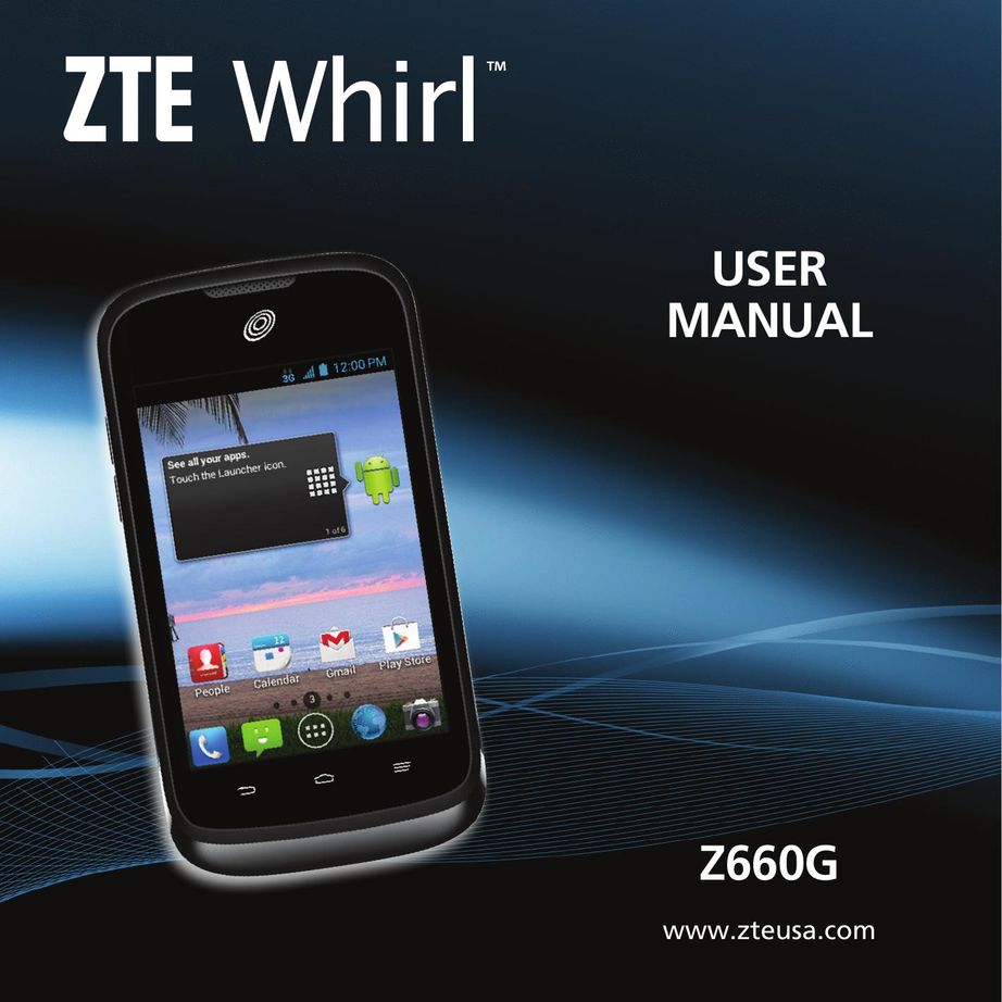 ZTE Z660G Cell Phone User Manual