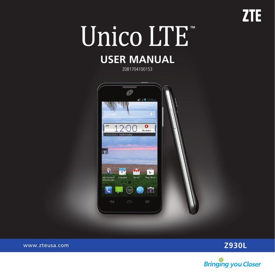 ZTE Z930L Cell Phone User Manual