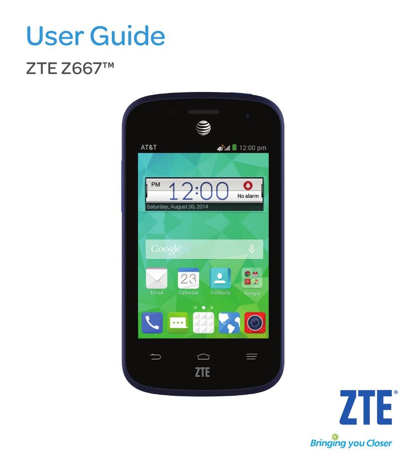 ZTE ZTE Z667 Cell Phone User Manual