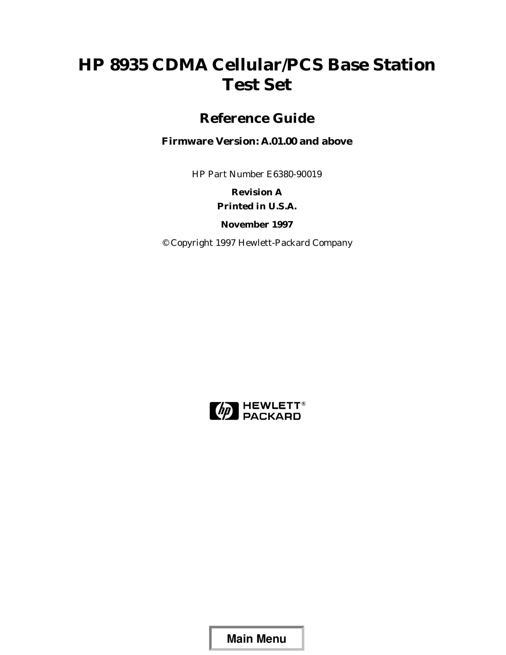 HP (Hewlett-Packard) E6380-90019 Cell Phone Accessories User Manual