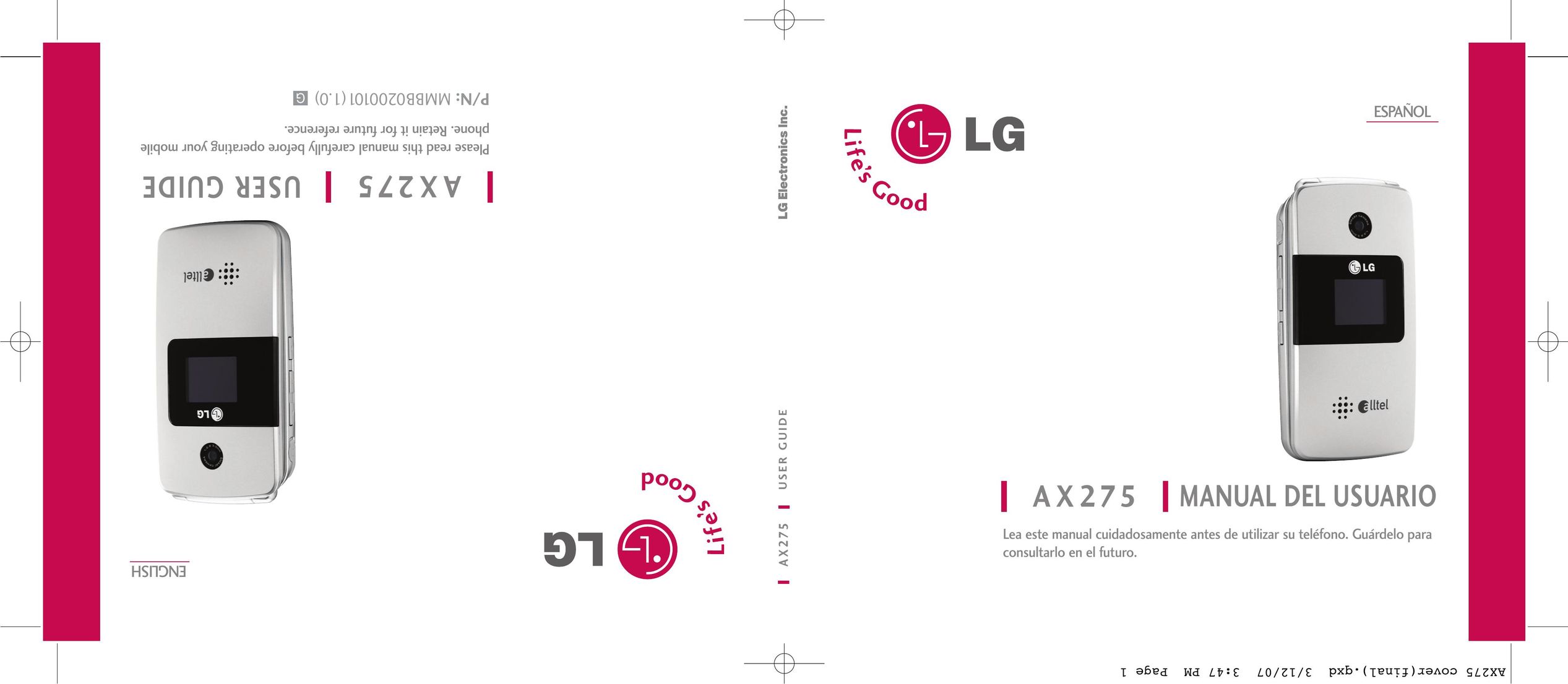 LG Electronics AX275 Cell Phone Accessories User Manual