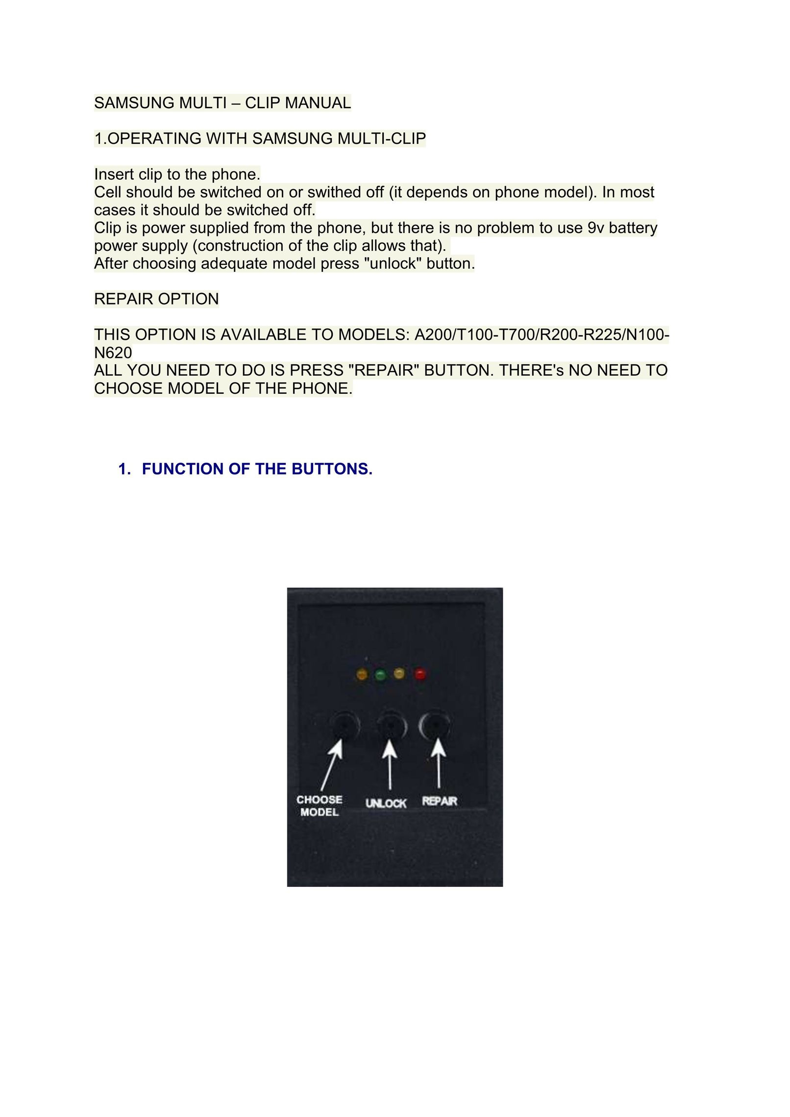 Samsung A200 Cell Phone Accessories User Manual