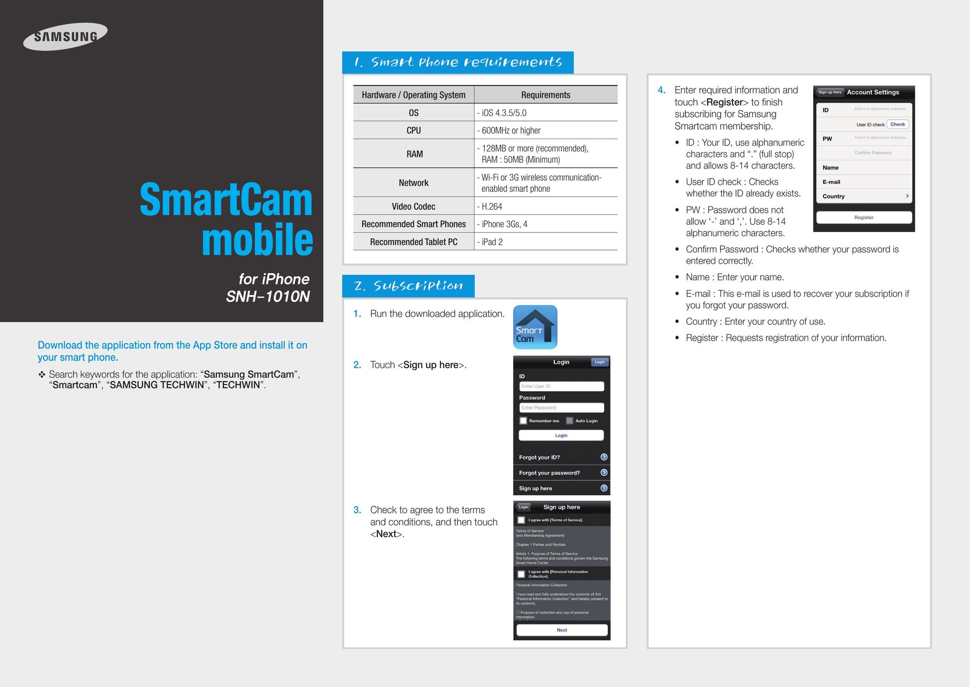 Samsung SmartCam mobile Cell Phone Accessories User Manual