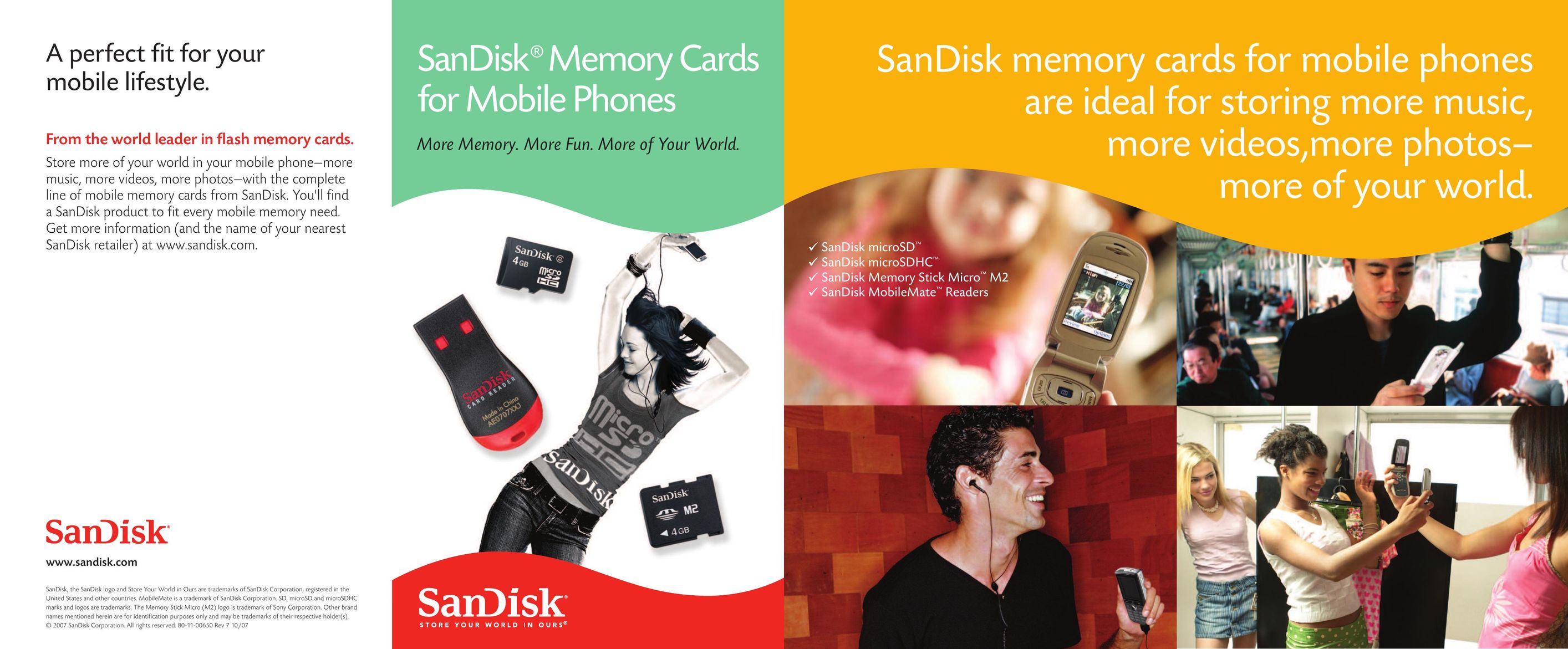 SanDisk microSDHC Cell Phone Accessories User Manual