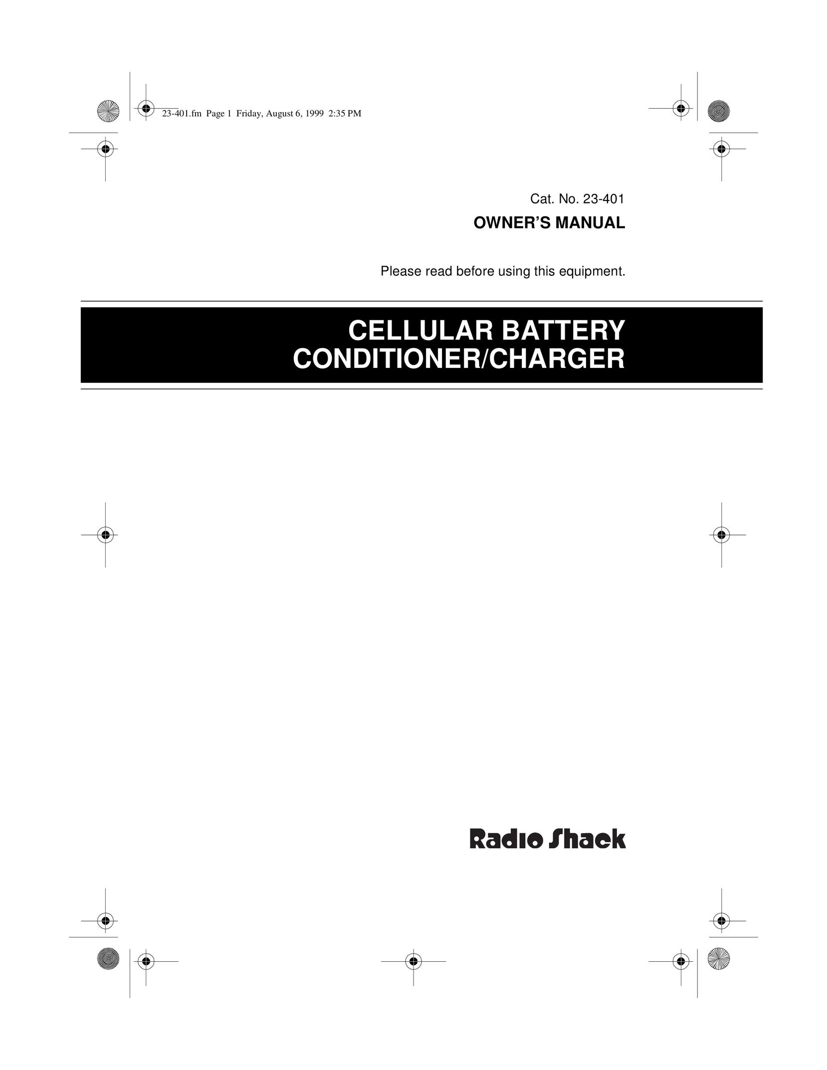 Tandy 23-401 Cell Phone Accessories User Manual