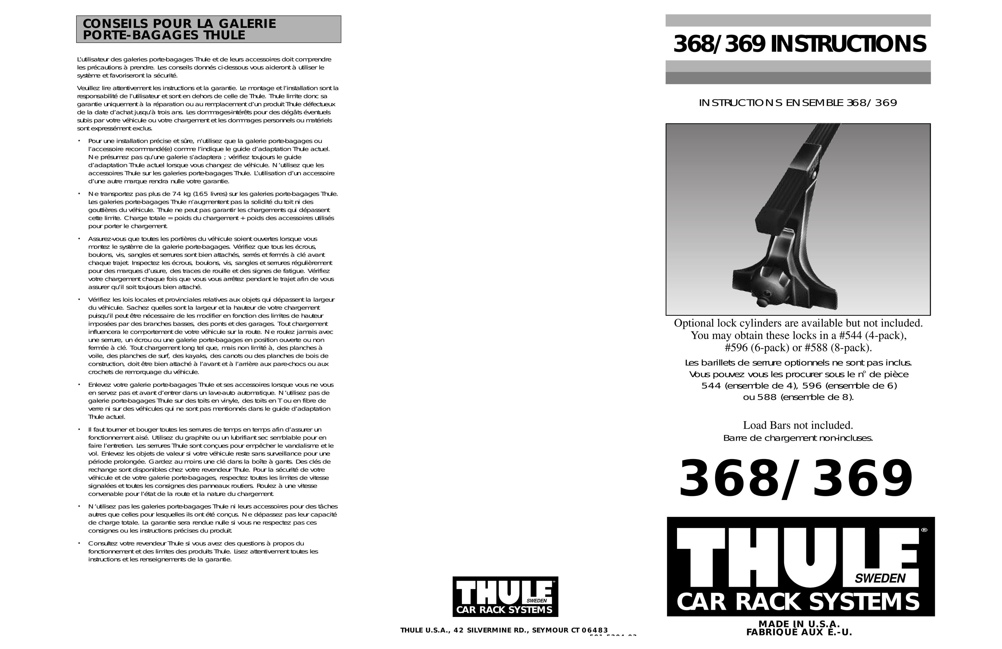 Thule 368 Cell Phone Accessories User Manual