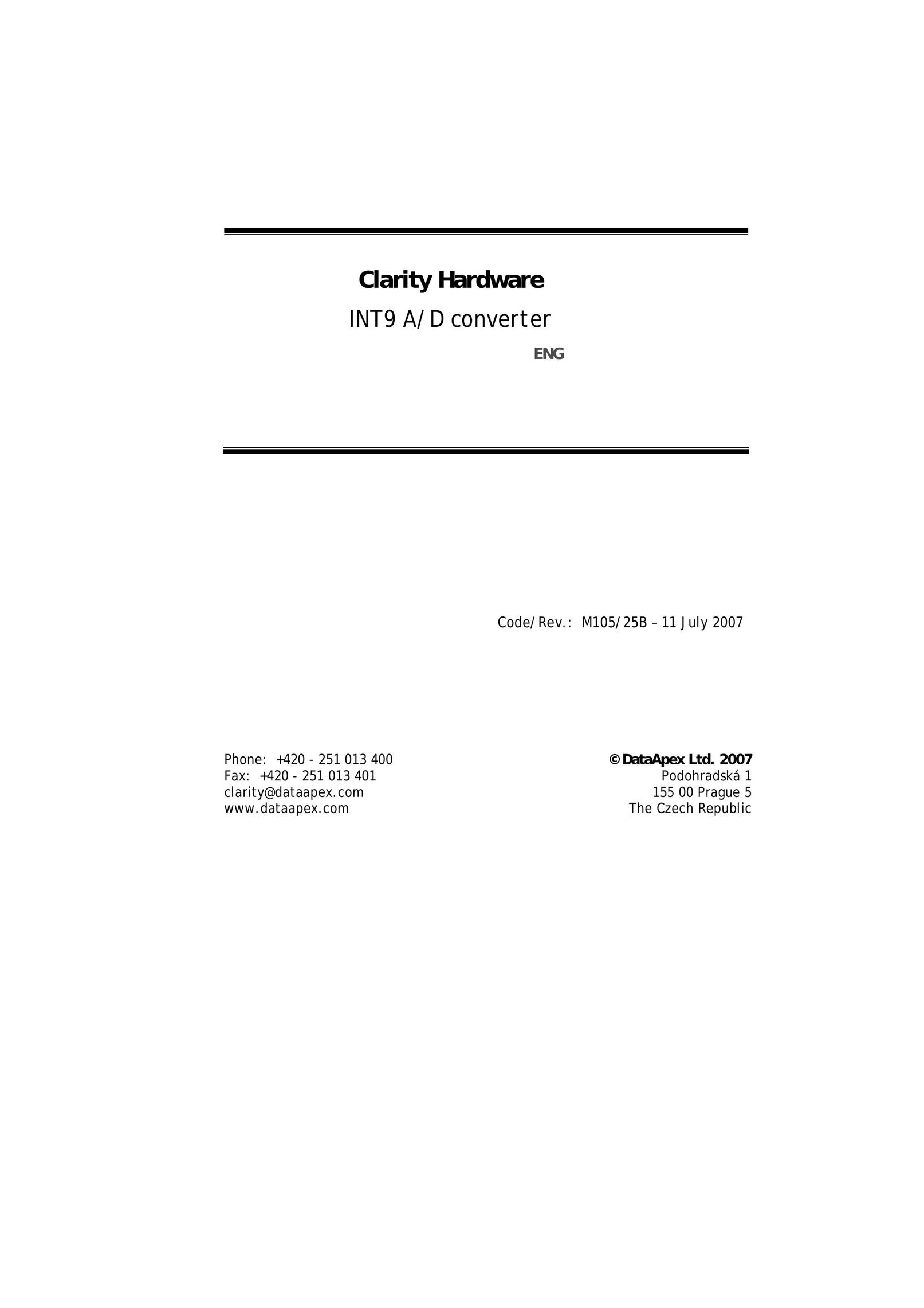 Clarity INT9 Amplified Phone User Manual
