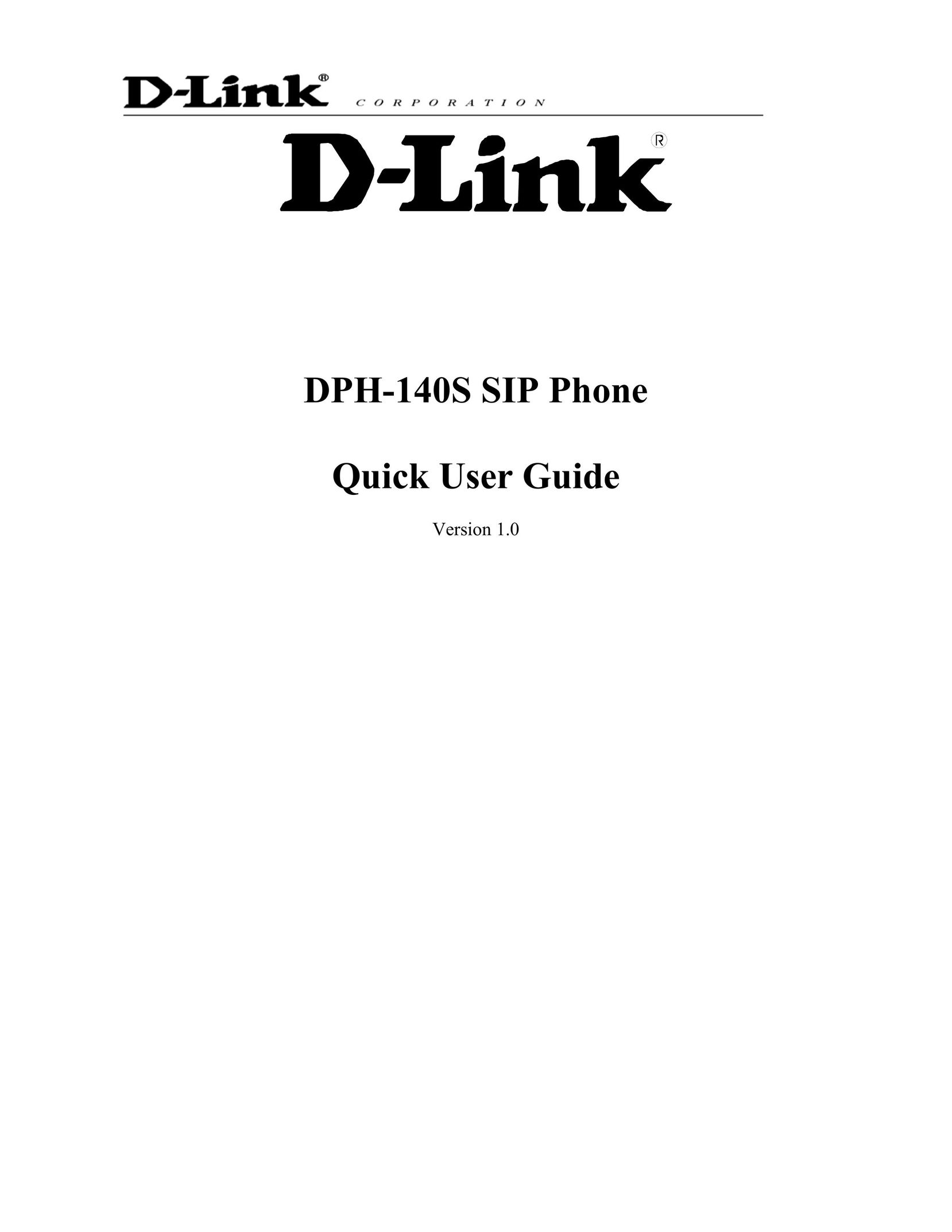 D-Link DPH-140S Amplified Phone User Manual