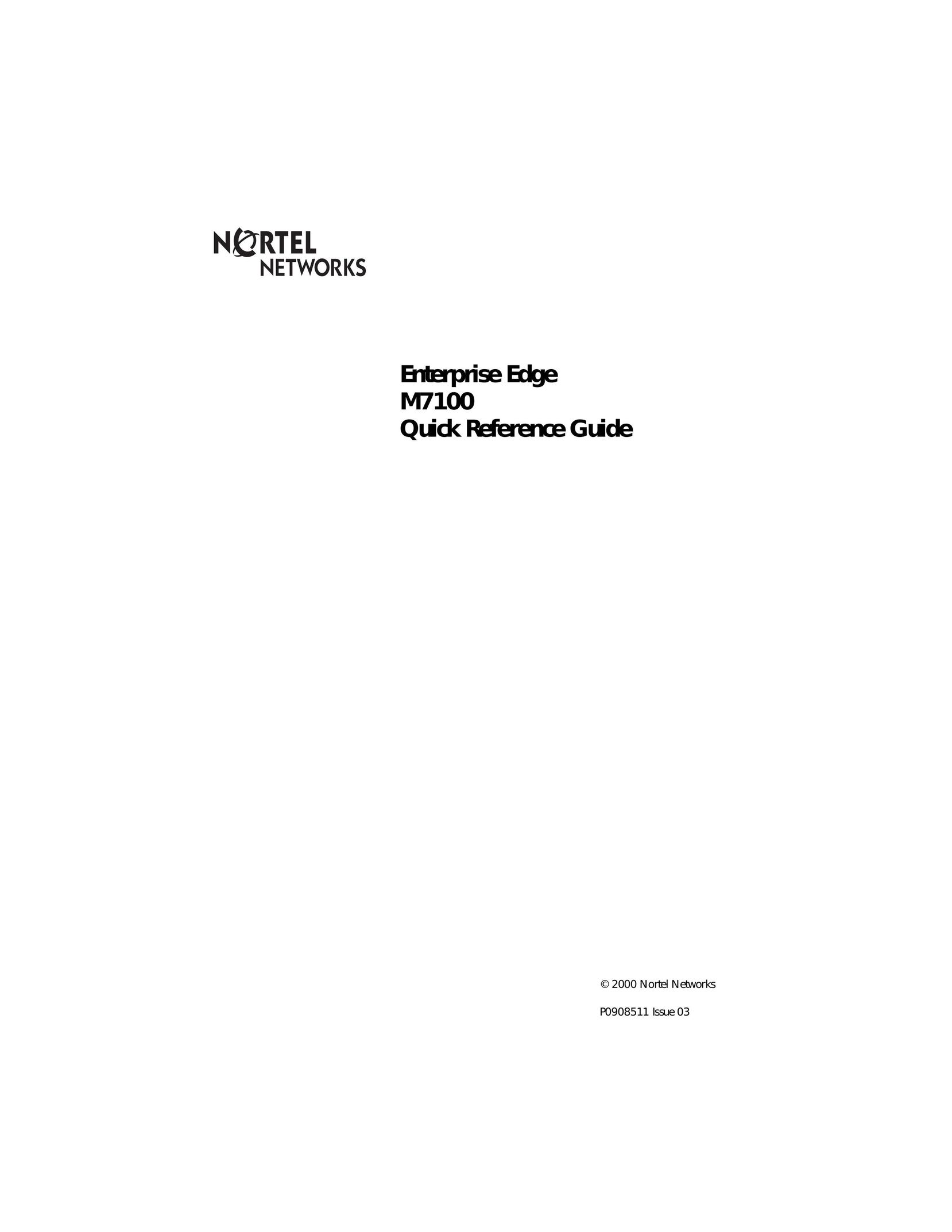 Nortel Networks M7100 Amplified Phone User Manual