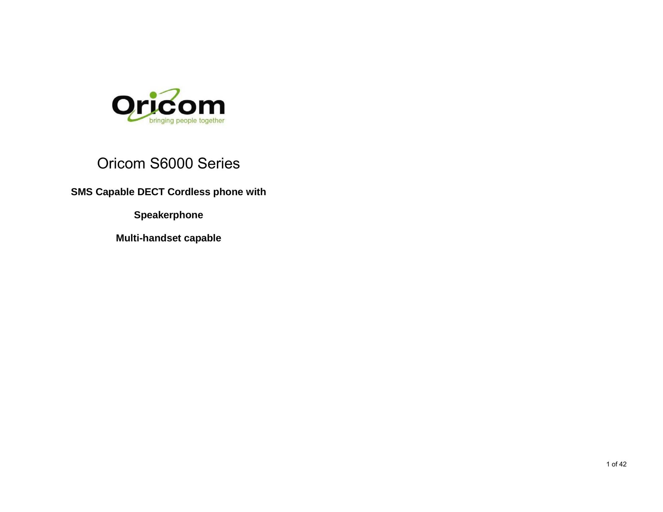 Oricom S6000 Amplified Phone User Manual