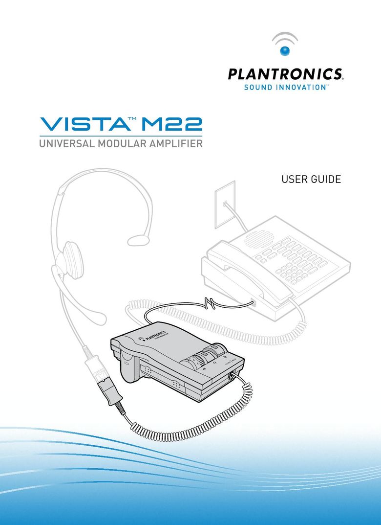 Plantronics M22 Amplified Phone User Manual