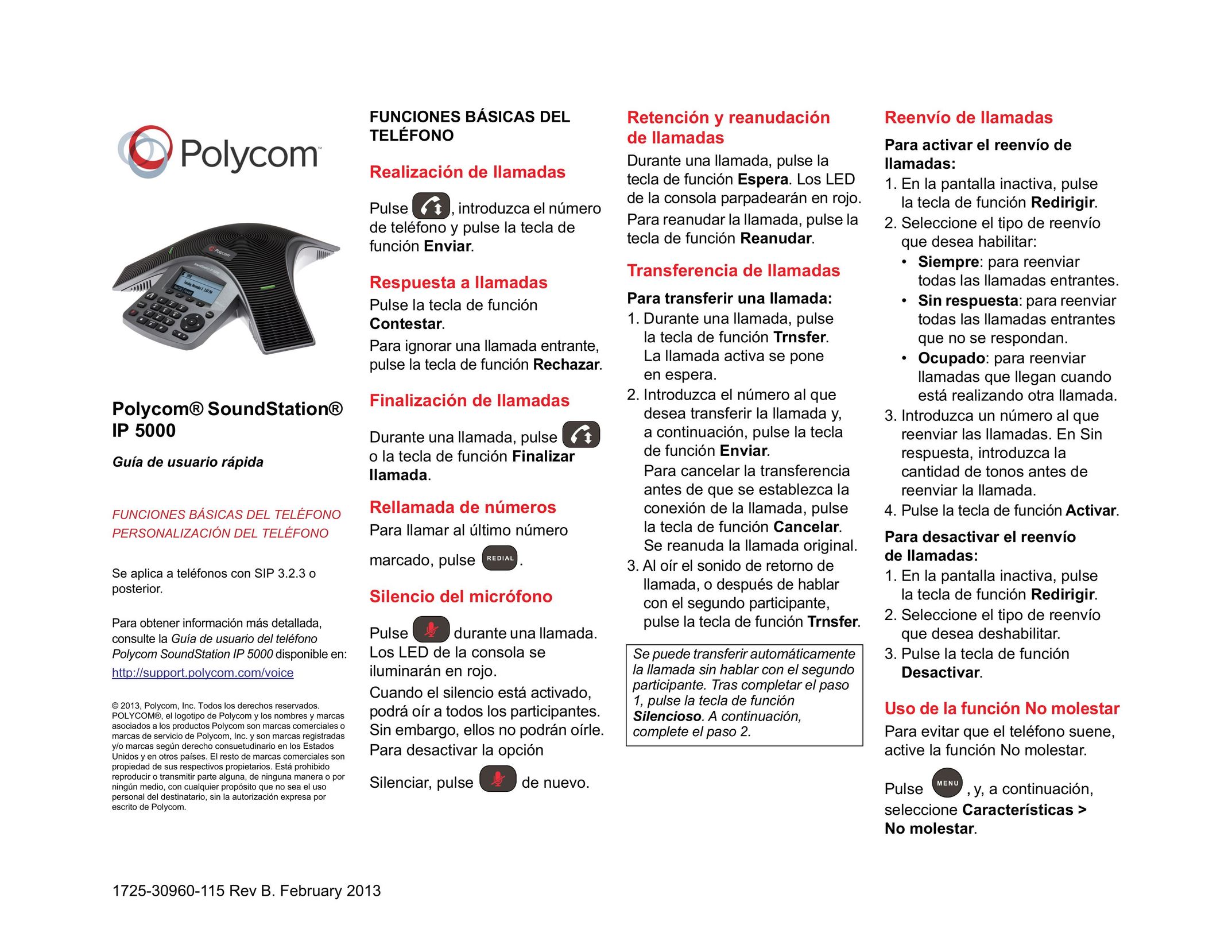 Polycom IP 5000 Amplified Phone User Manual