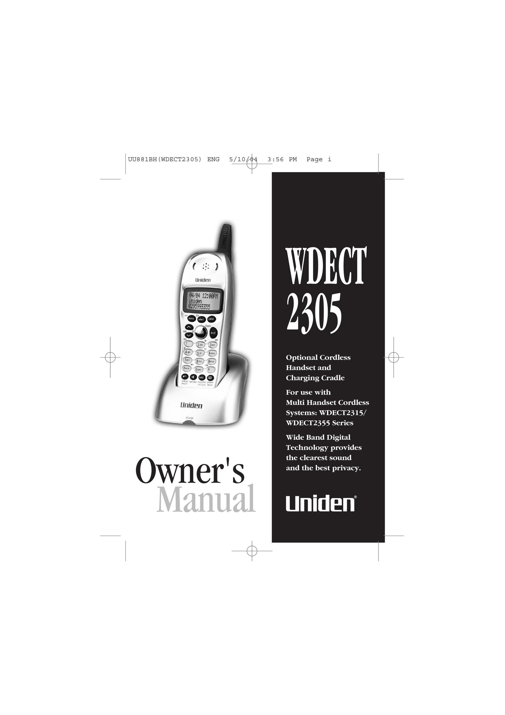 Uniden 2305 Amplified Phone User Manual