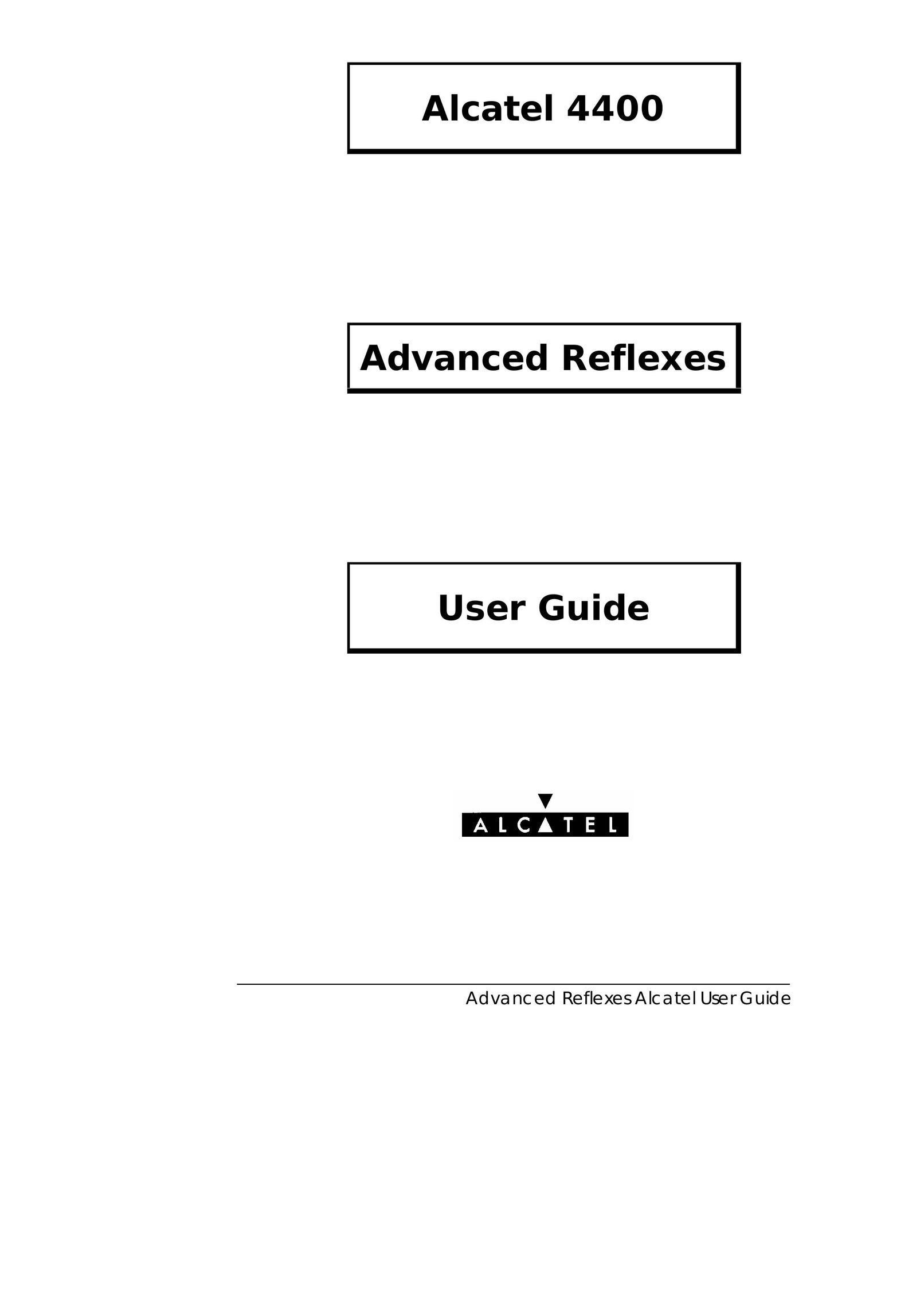 Alcatel-Lucent Alcatel 4400 Answering Machine User Manual